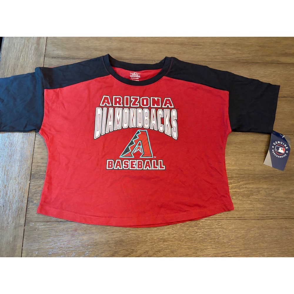 Genuine Merch Arizona Diamondbacks Shirt Kids L 10/12 MLB Baseball Red Black